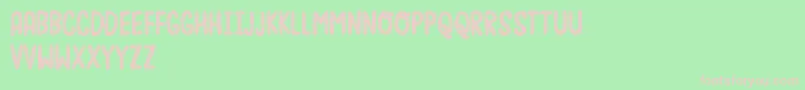 Moonfishdemo Font – Pink Fonts on Green Background