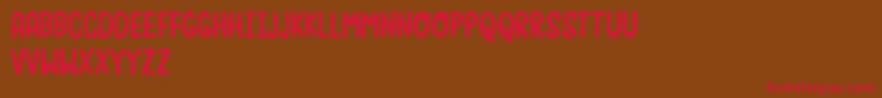 Moonfishdemo Font – Red Fonts on Brown Background