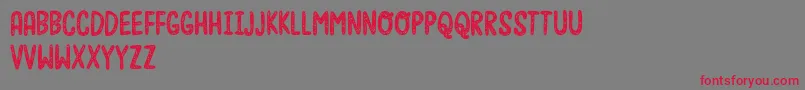 Moonfishdemo Font – Red Fonts on Gray Background