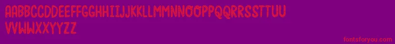Moonfishdemo Font – Red Fonts on Purple Background