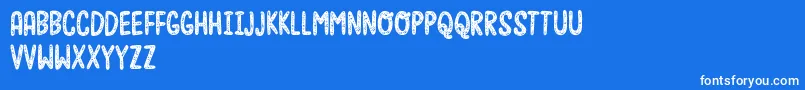 Moonfishdemo Font – White Fonts on Blue Background