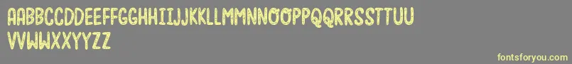 Moonfishdemo Font – Yellow Fonts on Gray Background