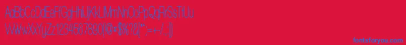 WalkwayUltracondensedSemi Font – Blue Fonts on Red Background