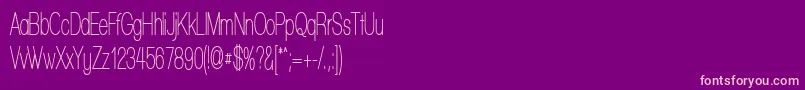 Шрифт WalkwayUltracondensedSemi – розовые шрифты на фиолетовом фоне