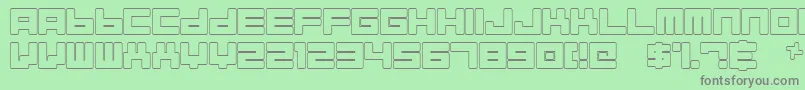 Más sobre la fuente AlmanaqueOutline fuente AlmanaqueOutline – Fuentes Grises Sobre Fondo Verde
