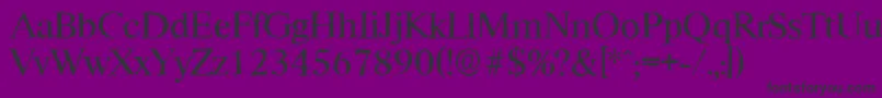 RiccioneantiqueRegular Font – Black Fonts on Purple Background