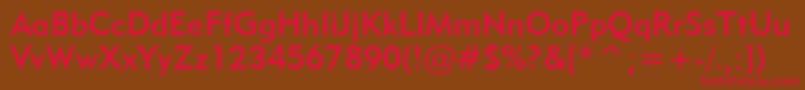 Geometric415MediumBt Font – Red Fonts on Brown Background