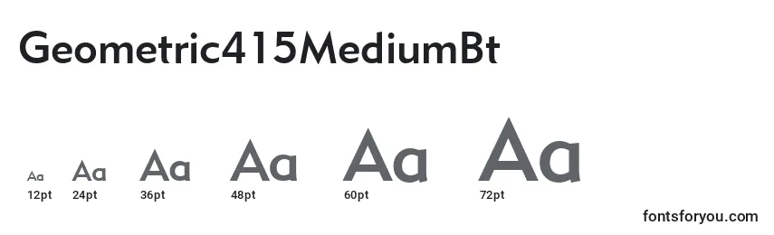 Geometric415MediumBt Font Sizes