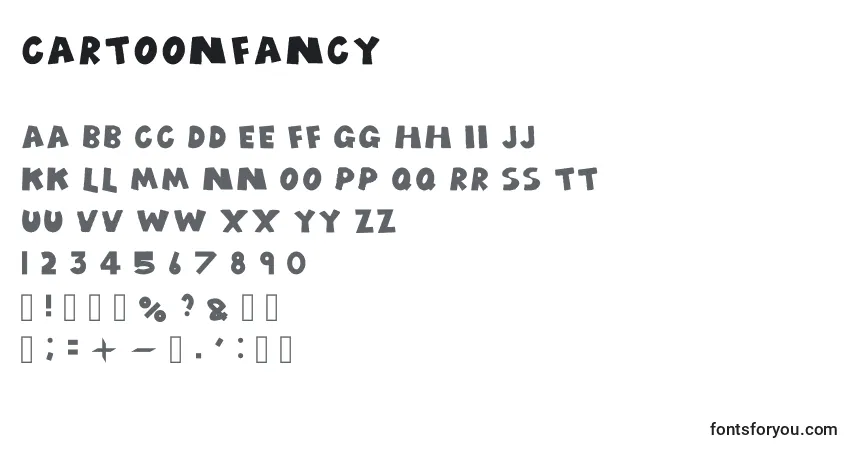 Шрифт Cartoonfancy – алфавит, цифры, специальные символы