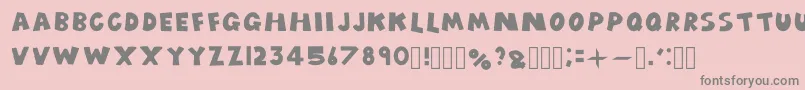 Więcej informacji o czcionce Cartoonfancy Czcionka Cartoonfancy – szare czcionki na różowym tle