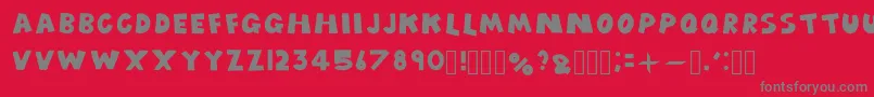 Подробнее о шрифте Cartoonfancy Шрифт Cartoonfancy – серые шрифты на красном фоне