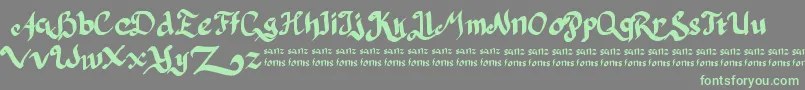 PulangDariParis Font – Green Fonts on Gray Background