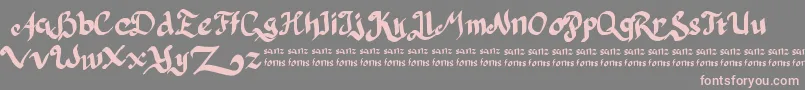 PulangDariParis Font – Pink Fonts on Gray Background