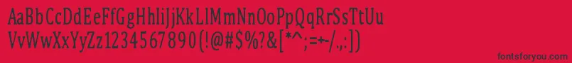 PinkBunny2 Font – Black Fonts on Red Background