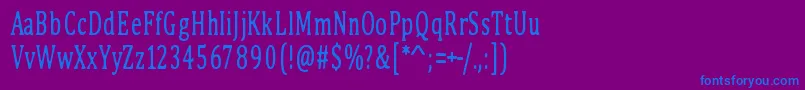 PinkBunny2 Font – Blue Fonts on Purple Background
