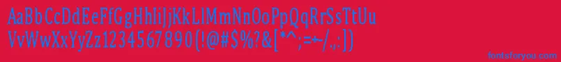 PinkBunny2 Font – Blue Fonts on Red Background