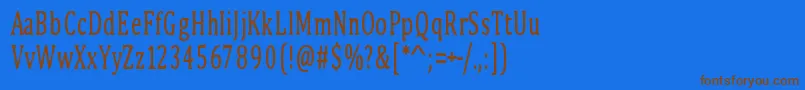 PinkBunny2 Font – Brown Fonts on Blue Background