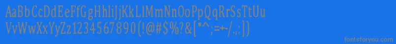 PinkBunny2 Font – Gray Fonts on Blue Background