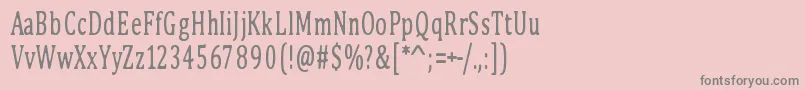 PinkBunny2 Font – Gray Fonts on Pink Background