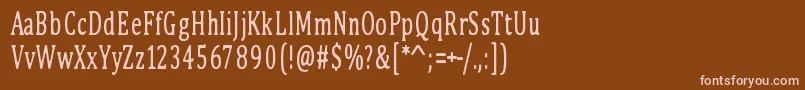 PinkBunny2 Font – Pink Fonts on Brown Background