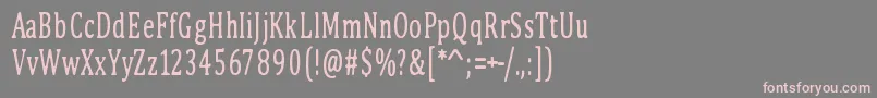 PinkBunny2 Font – Pink Fonts on Gray Background