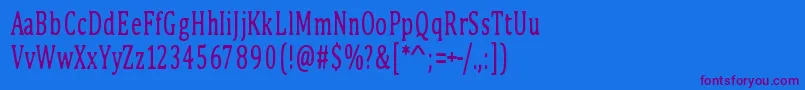 PinkBunny2 Font – Purple Fonts on Blue Background