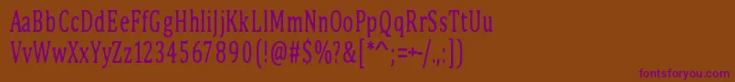 PinkBunny2 Font – Purple Fonts on Brown Background