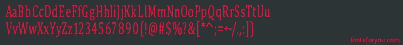 fuente PinkBunny2 – Fuentes Rojas Sobre Fondo Negro