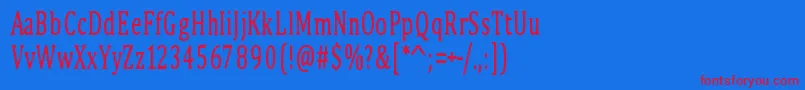 PinkBunny2 Font – Red Fonts on Blue Background