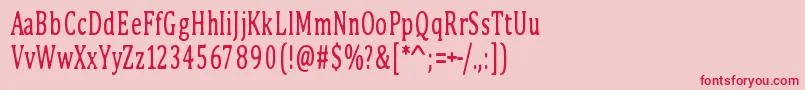 PinkBunny2-Schriftart – Rote Schriften auf rosa Hintergrund