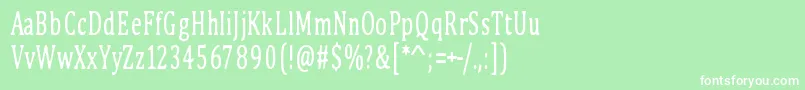 PinkBunny2 Font – White Fonts on Green Background