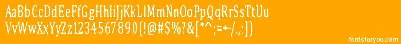 PinkBunny2 Font – White Fonts on Orange Background
