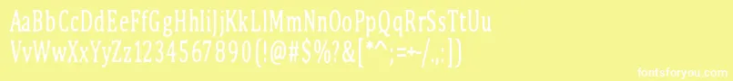 PinkBunny2 Font – White Fonts on Yellow Background