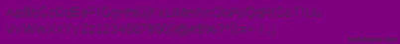 フォントAwesomeOutline – 紫の背景に黒い文字