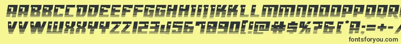 Dangerbothalf Font – Black Fonts on Yellow Background