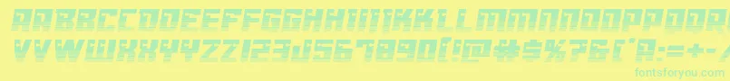 Dangerbothalf Font – Green Fonts on Yellow Background