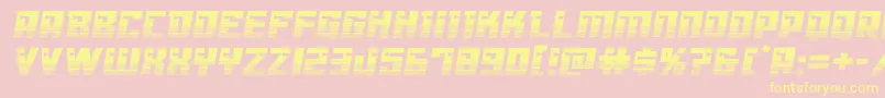 Dangerbothalf Font – Yellow Fonts on Pink Background