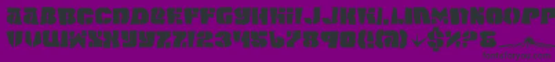 SpaceJunker Font – Black Fonts on Purple Background