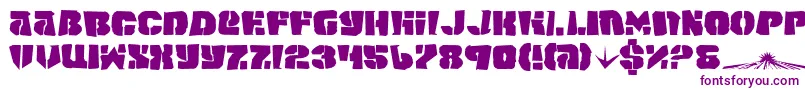 SpaceJunker Font – Purple Fonts on White Background