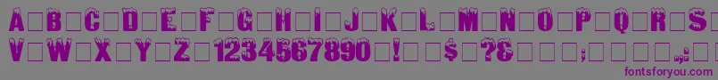 IgloolaserMedium Font – Purple Fonts on Gray Background
