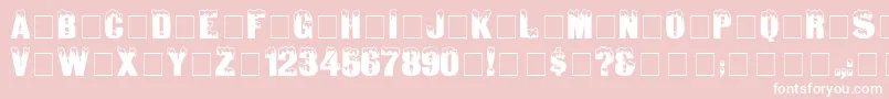 IgloolaserMedium Font – White Fonts on Pink Background