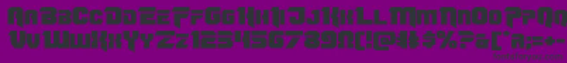 Omegaforceexpand12 Font – Black Fonts on Purple Background