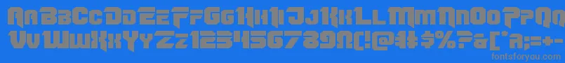 Omegaforceexpand12 Font – Gray Fonts on Blue Background