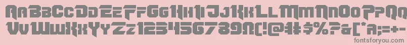 Omegaforceexpand12 Font – Gray Fonts on Pink Background