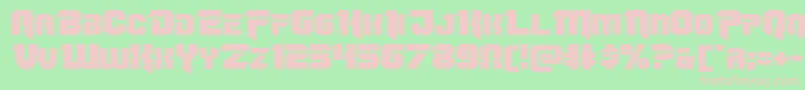 フォントOmegaforceexpand12 – 緑の背景にピンクのフォント