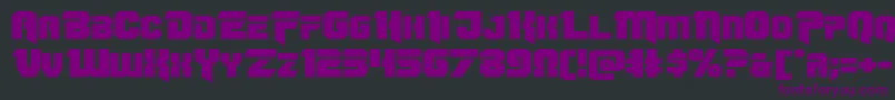 Omegaforceexpand12 Font – Purple Fonts on Black Background