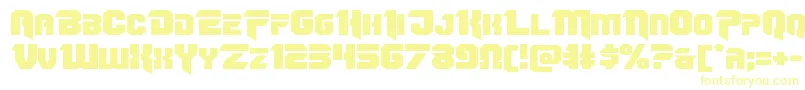 フォントOmegaforceexpand12 – 黄色のフォント