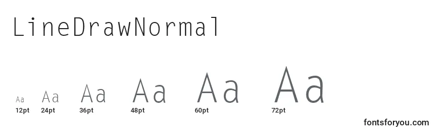 LineDrawNormal Font Sizes