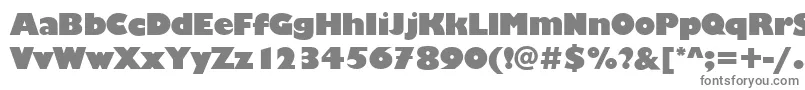 フォントChantillyDisplayRegular – 白い背景に灰色の文字