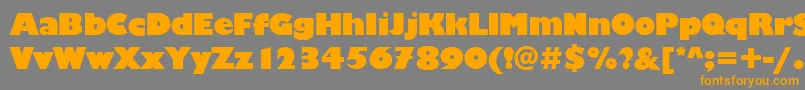 ChantillyDisplayRegular Font – Orange Fonts on Gray Background